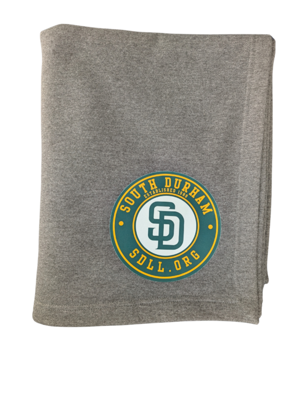 heather gray with circular logo