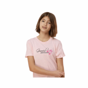 light pink tee with GEDE logo