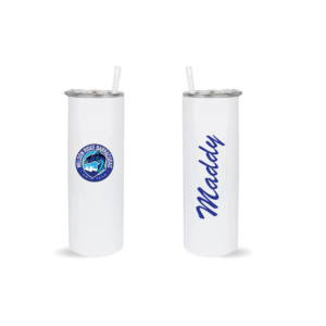 Personalized Skinny Tumbler with Color Logo