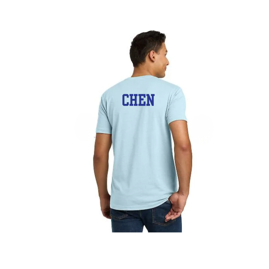 last name on back of shirt